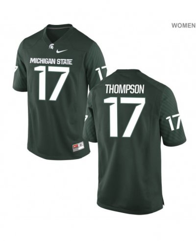 Women's Tyriq Thompson Michigan State Spartans #17 Nike NCAA Green Authentic College Stitched Football Jersey NO50P78EI
